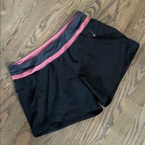 Tangerine lined running shorts